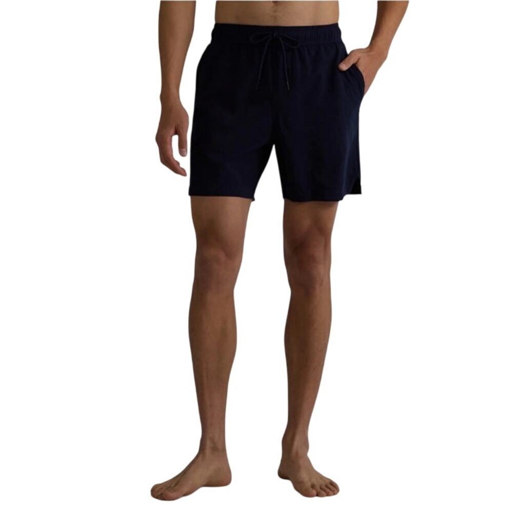 George Men's Small Above the Knee Shorts Swim Trunks, 6" Inseam, Size S Navy NWT
